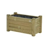 bloemenbak planten bak plantenbak hout recyclebaar mooie kleur